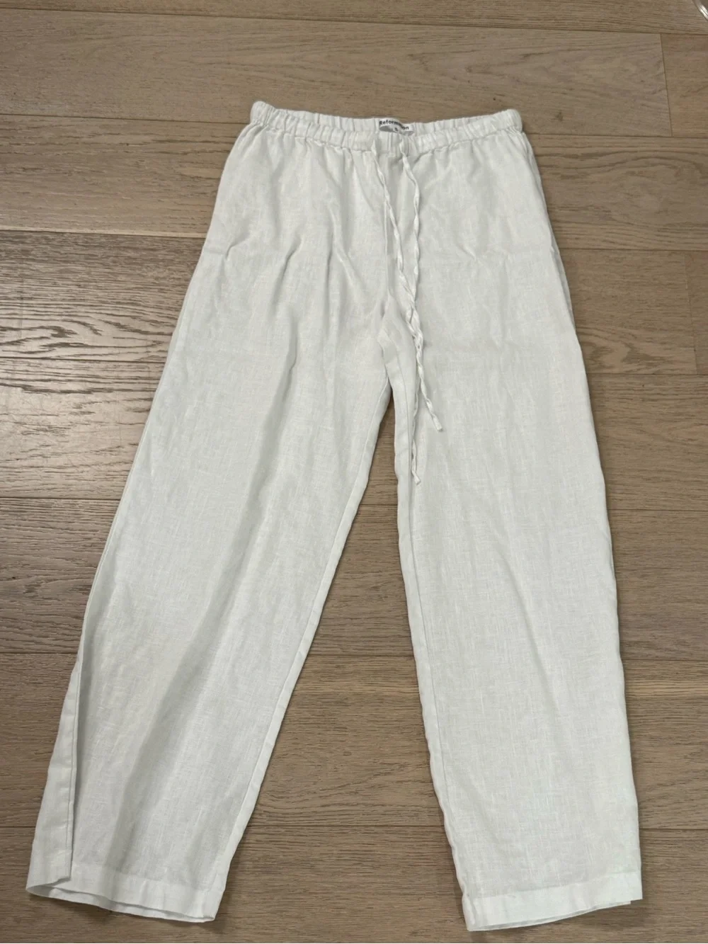 Reformation Olina Linen Pants …